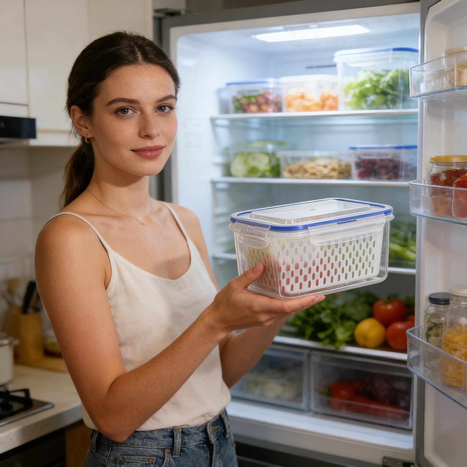 Food Storage Plastic Container - Pojemnik na żywność 4 w 1,