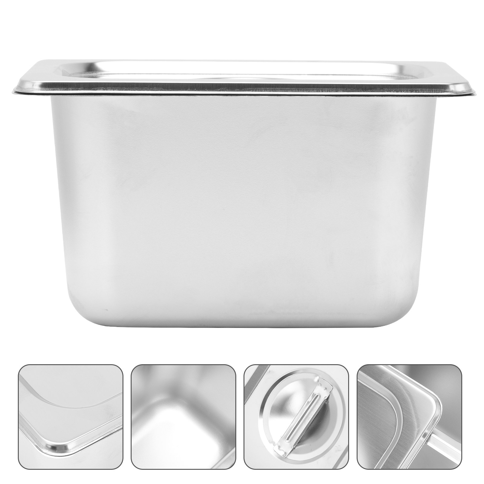 Food Storage Stainless Steel Containers - 1 zestaw naczyń ze stali nierdzewnej