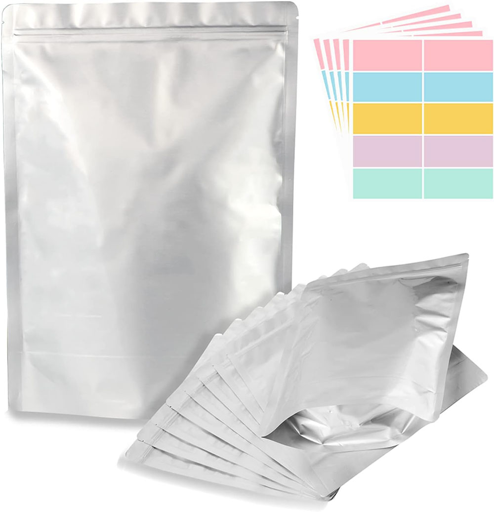 Food Storage Oxygen Absorbers - 10 sztuk 5-galonowych toreb z folii