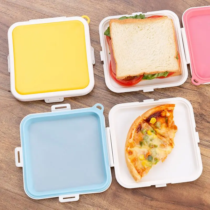 Food Storage Hot - 1 szt. Przenośny silikonowy pojemnik na