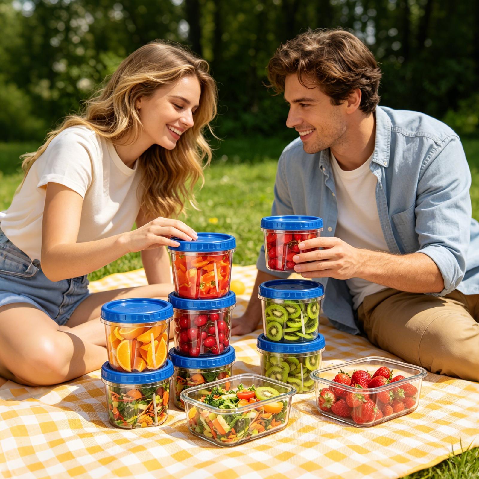 Pojemniki do zamrażarki do prz – Food Storage Plastic recenzja i cena