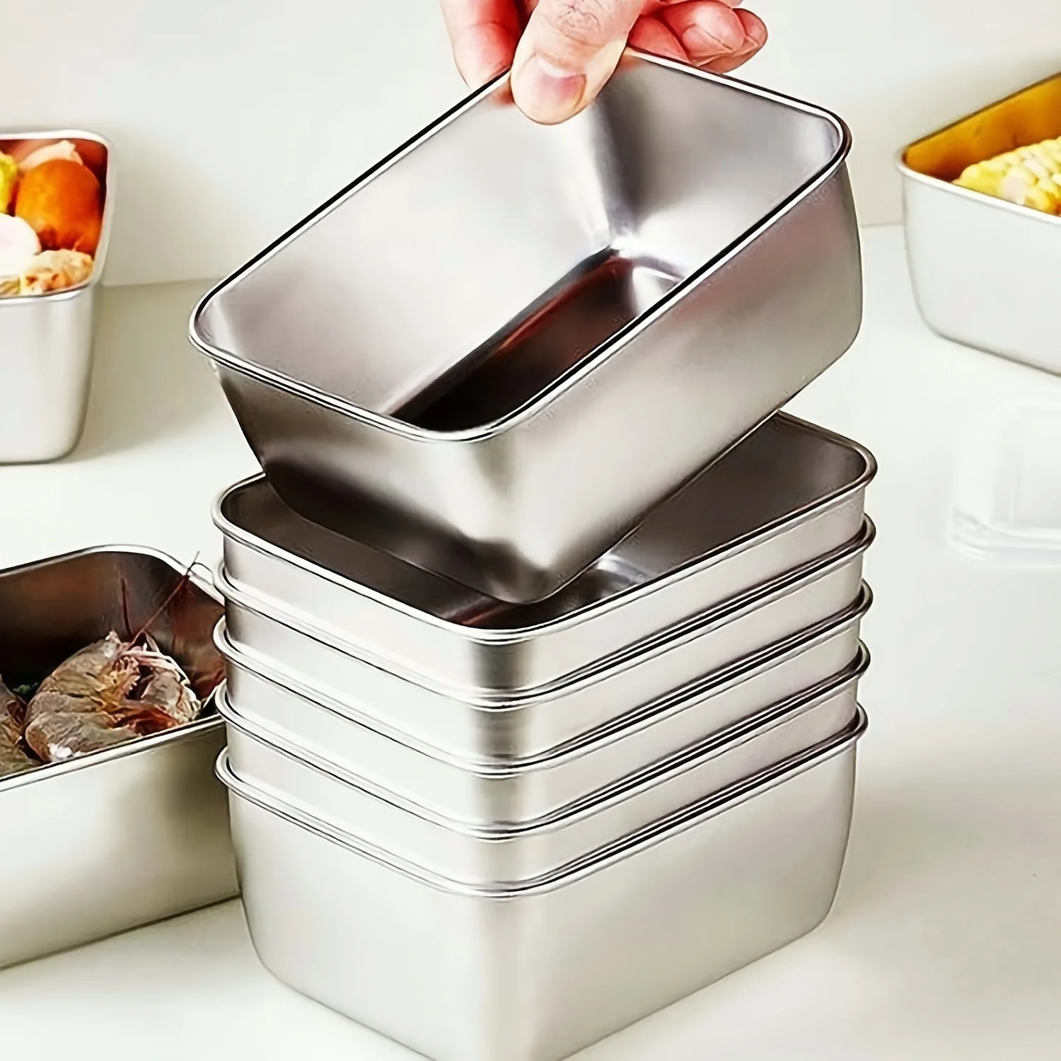 Zestaw pojemników na żywność z – Food Storage Stainless Steel Containers recenzja i cena