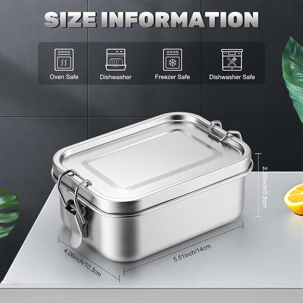 4 szt. Pudełko Bento ze stali  – Food Storage Metal Box recenzja i cena