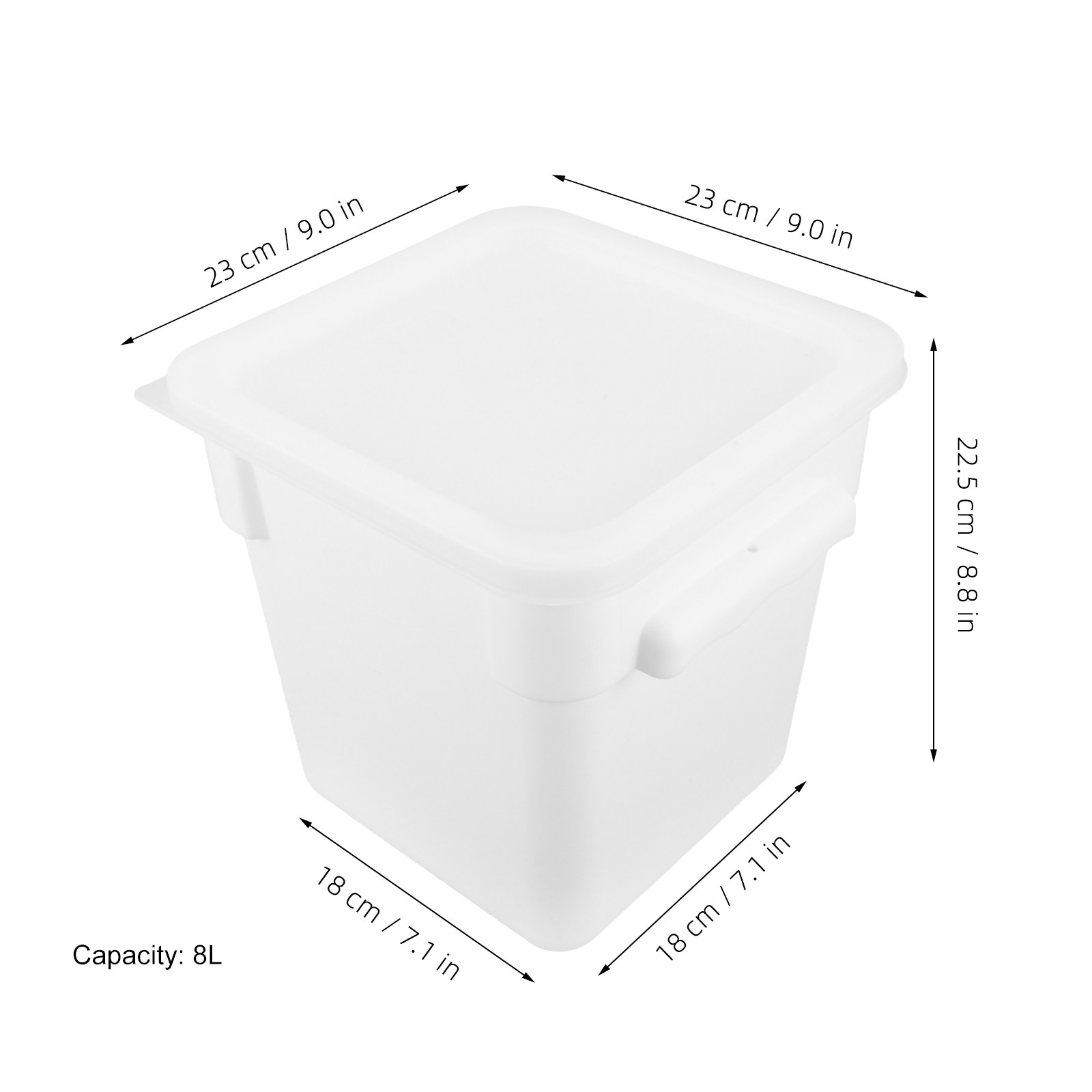 Kwadratowy plastikowy pojemnik – Food Storage Plastic recenzja i cena