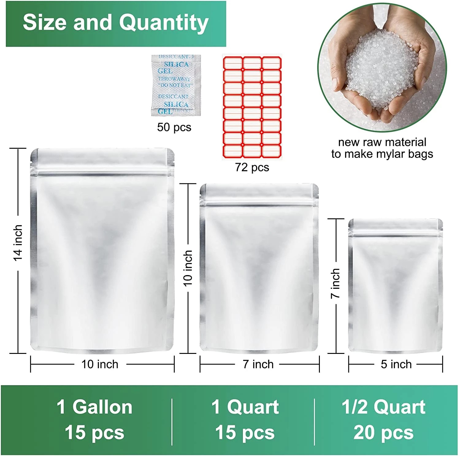 50 sztuk torebek z folii alumi – Food Storage Oxygen Absorbers recenzja i cena