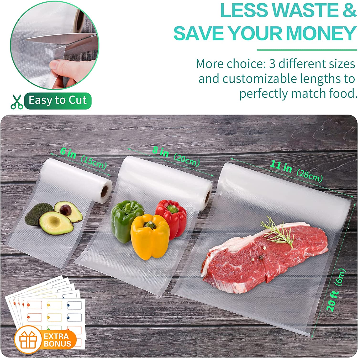 Worki do pakowania próżniowego – Food Storage Roll Bags recenzja i cena