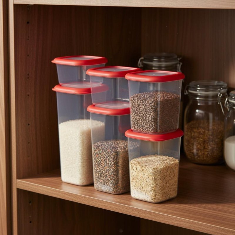6-częściowy zestaw szczelnych  – Food Storage Plastic recenzja i cena