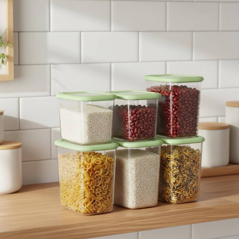6-częściowy zestaw szczelnych  – Food Storage Plastic recenzja i cena
