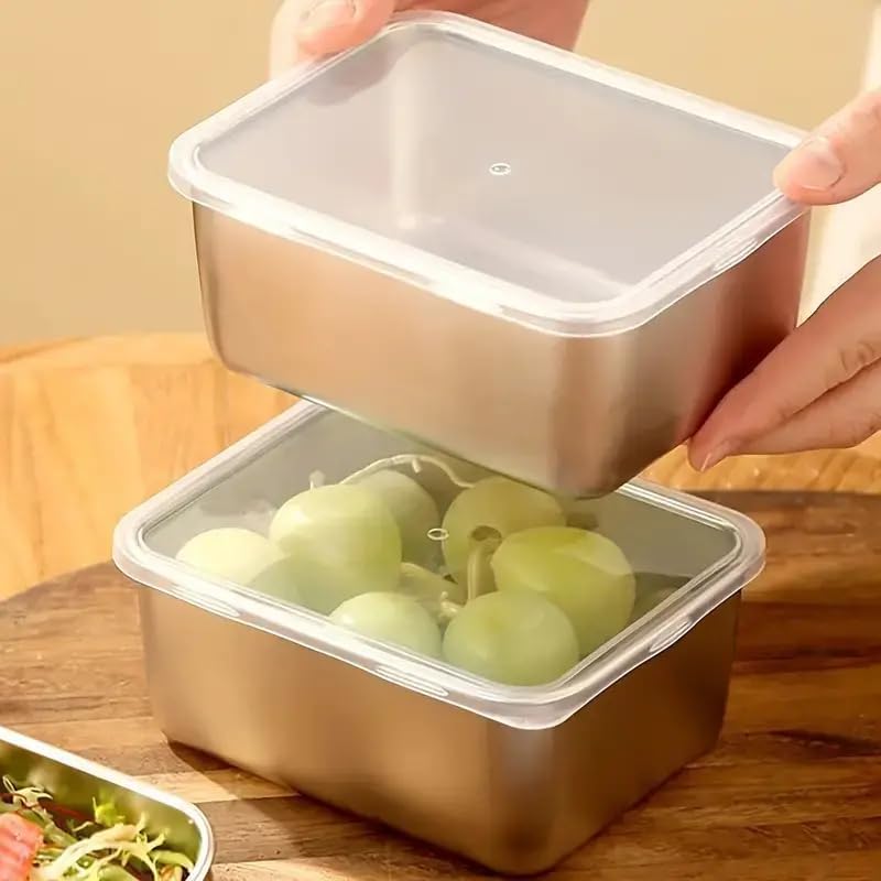 Pojemniki na żywność ze stali  – Food Storage Stainless Steel Containers recenzja i cena