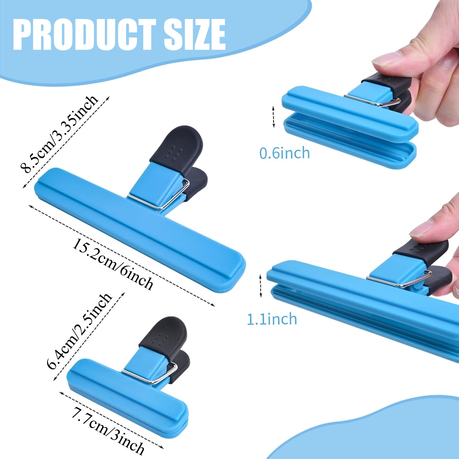 3-12 SZT. Uniwersalne klipsy d – Food Storage Roll Bags recenzja i cena