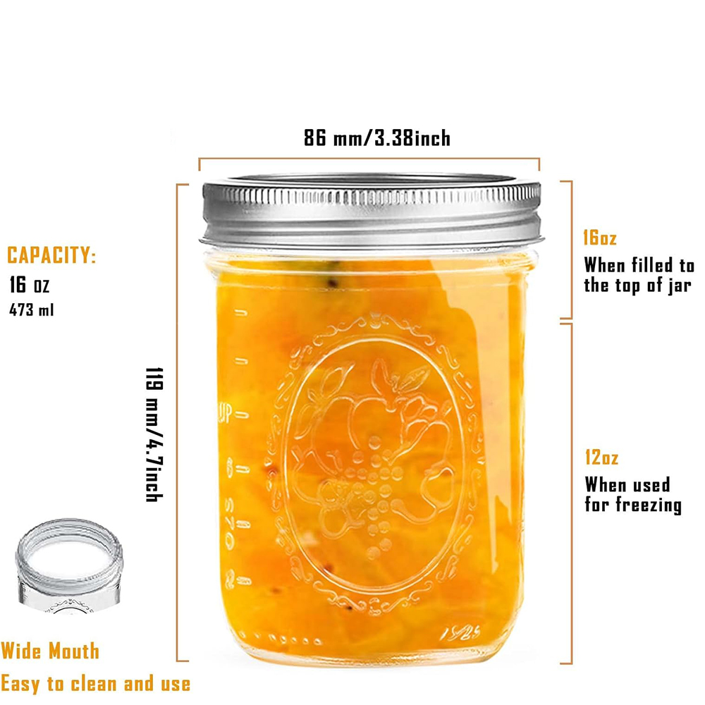 Słoiki Masona z szerokim otwor – Food Storage With Lids recenzja i cena
