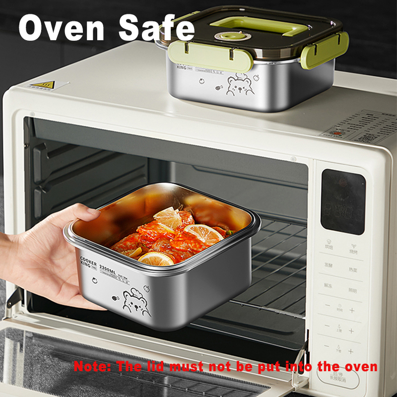 COOKER KING Pojemnik na żywnoś – Food Storage Stainless Steel Containers recenzja i cena