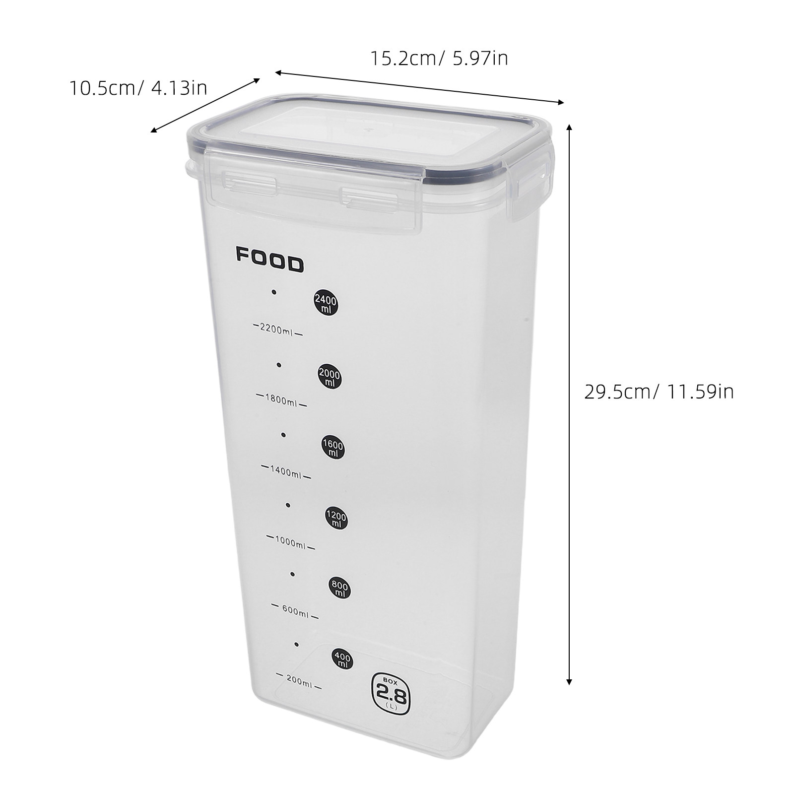 2 sztuki przezroczystych pojem – Food Storage Plastic Container recenzja i cena